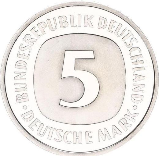 Anverso 5 marcos 1998 A - valor de la moneda  - Alemania, RFA