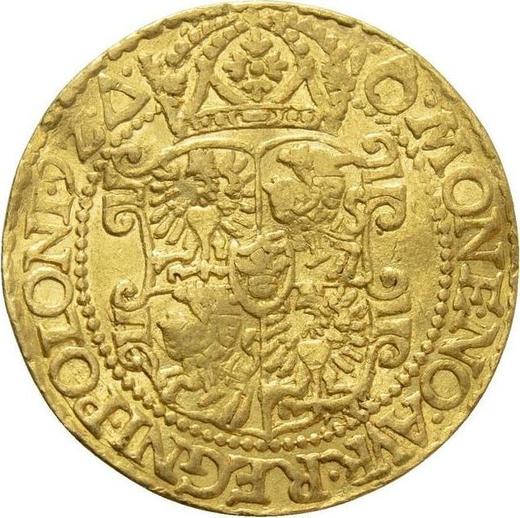 Реверс монеты - Дукат 1592 года "Тип 1592-1598" - цена золотой монеты - Польша, Сигизмунд III Ваза