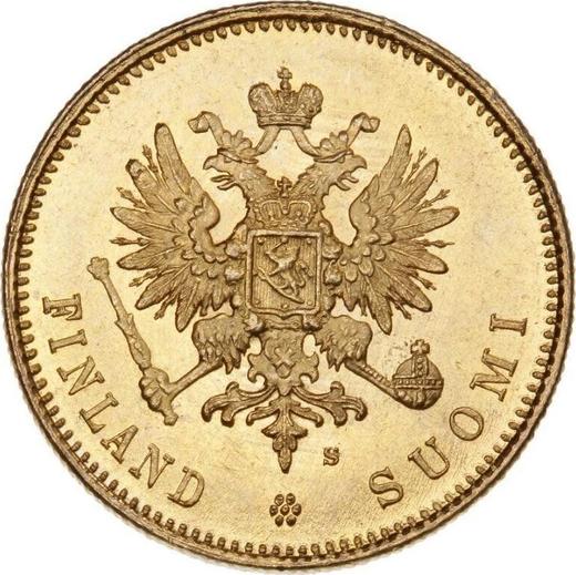 Awers monety - 20 marek 1912 S - cena złotej monety - Finlandia, Wielkie Księstwo