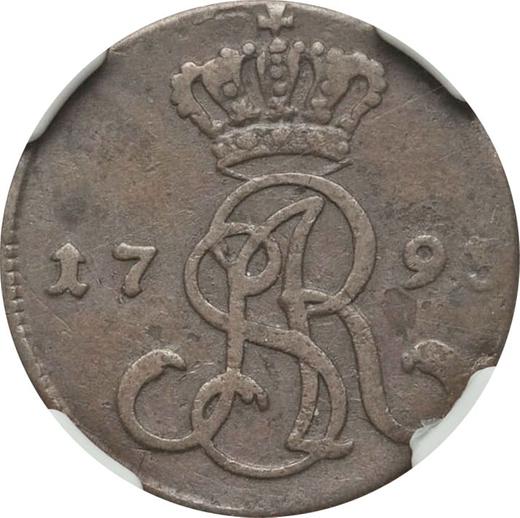 Anverso 1 grosz 1795 MV - valor de la moneda  - Polonia, Estanislao II Poniatowski