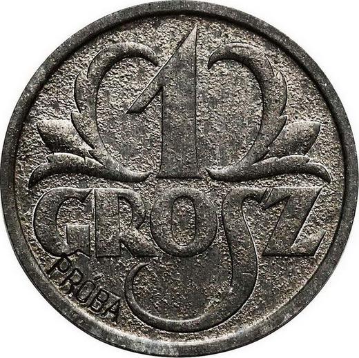 Rewers monety - PRÓBA 1 grosz 1939 WJ Cynk - cena  monety - Polska, Niemiecka okupacja