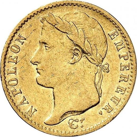 Awers monety - 20 franków 1815 W Lille - cena złotej monety - Francja, Napoleon I