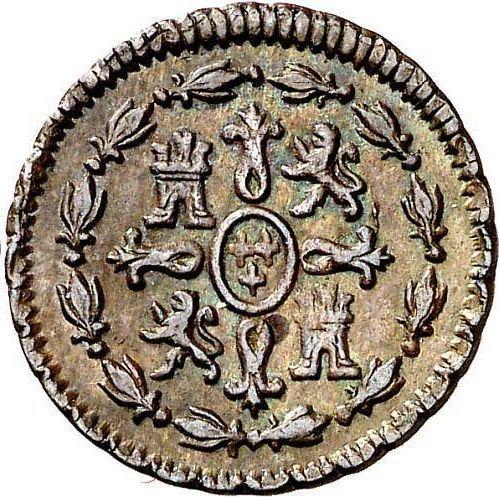 Rewers monety - 1 maravedi 1802 - cena  monety - Hiszpania, Karol IV