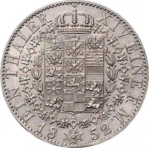 Реверс монеты - Талер 1852 года A - цена серебряной монеты - Пруссия, Фридрих Вильгельм IV