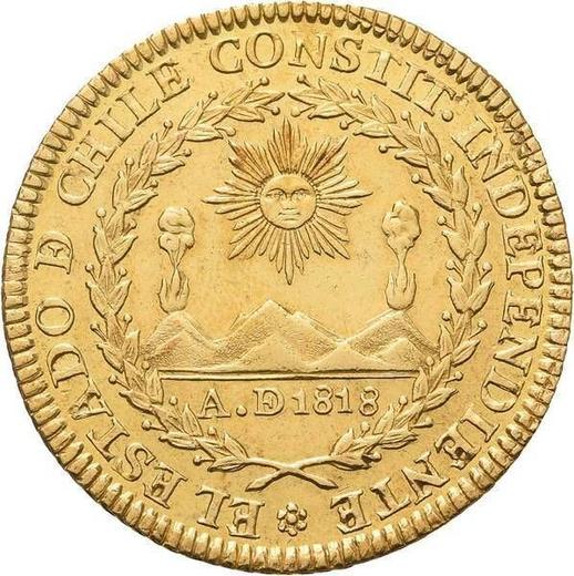 Avers 4 Escudos 1833 So I - Goldmünze Wert - Chile, Republik