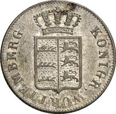 Awers monety - 6 krajcarów 1840 - cena srebrnej monety - Wirtembergia, Wilhelm I