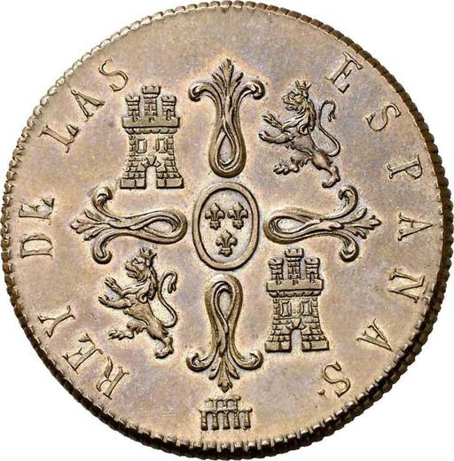 Revers 8 Maravedis 1822 "Typ 1822-1823" - Münze Wert - Spanien, Ferdinand VII