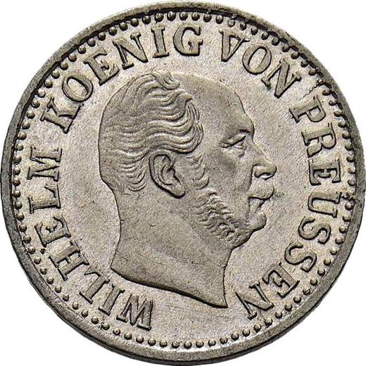 Awers monety - 1/2 silbergroschen 1866 A - cena srebrnej monety - Prusy, Wilhelm I