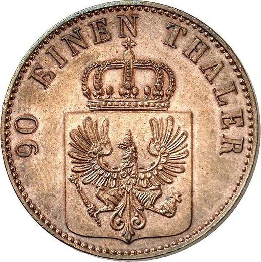 Аверс монеты - 4 пфеннига 1850 года A - цена  монеты - Пруссия, Фридрих Вильгельм IV