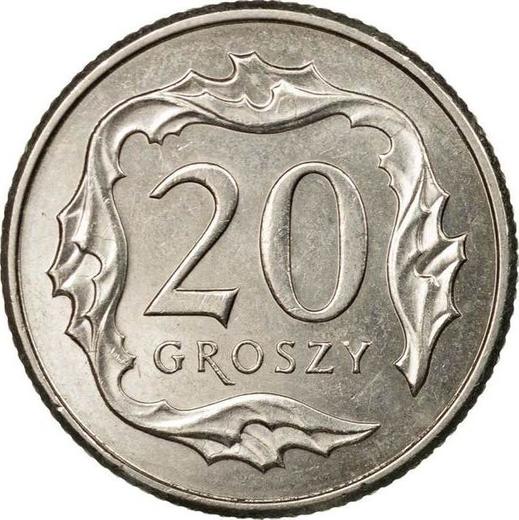 Reverse 20 Groszy 2012 MW -  Coin Value - Poland, III Republic after denomination