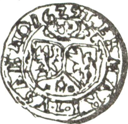 Реверс монеты - Тернарий 1629 года Ошибка в дате - цена серебряной монеты - Польша, Сигизмунд III Ваза