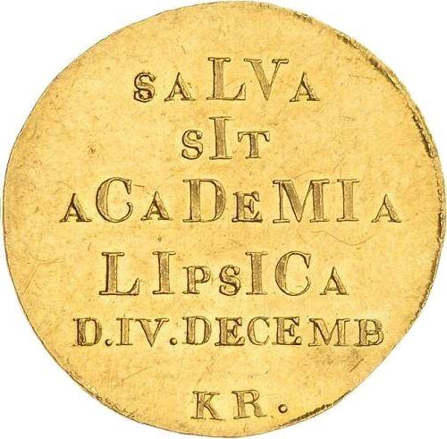Rewers monety - Dukat 1809 KR "400 lat Uniwersytetu w Lipsku" - cena złotej monety - Saksonia-Albertyna, Fryderyk August I