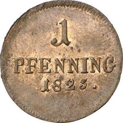Реверс монеты - 1 пфенниг 1823 года - цена  монеты - Бавария, Максимилиан I