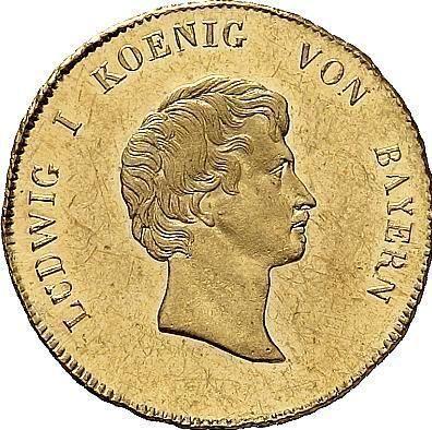Аверс монеты - Дукат 1831 года - цена золотой монеты - Бавария, Людвиг I
