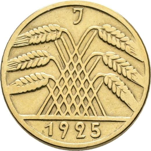 Реверс монеты - 10 рейхспфеннигов 1925 года J - цена  монеты - Германия, Bеймарская республика