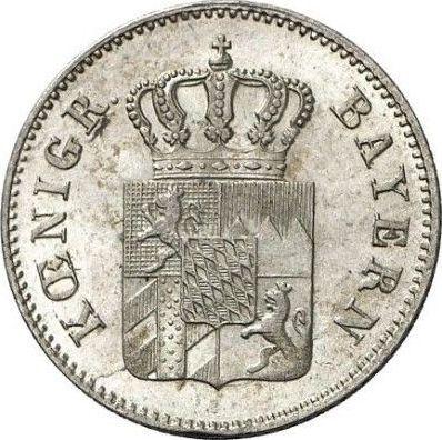 Awers monety - 6 krajcarów 1849 - cena srebrnej monety - Bawaria, Maksymilian II