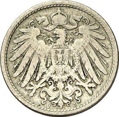 Reverso 10 Pfennige 1892 J "Tipo 1890-1916" - valor de la moneda  - Alemania, Imperio alemán