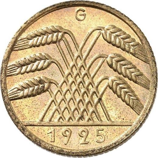 Reverso 10 Reichspfennigs 1925 G - valor de la moneda  - Alemania, República de Weimar