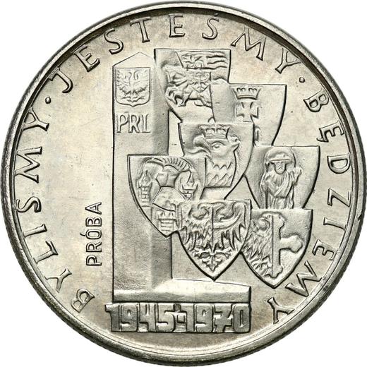 Аверс монеты - Пробные 10 злотых 1970 года MW "Мы были - Мы есть - Мы будем" Никель - цена  монеты - Польша, Народная Республика