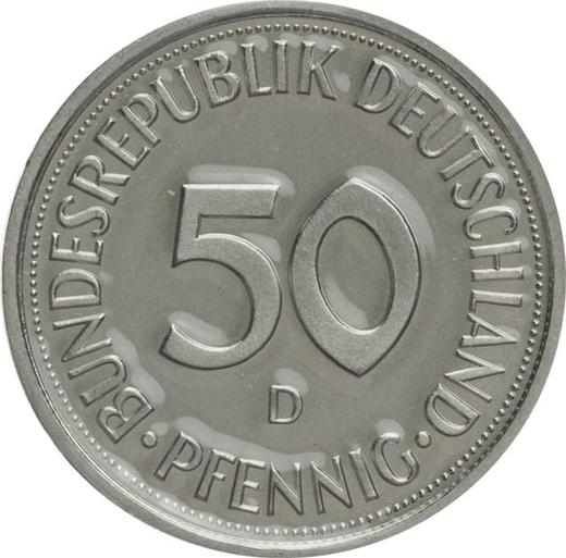 Awers monety - 50 fenigów 2000 D - cena  monety - Niemcy, RFN