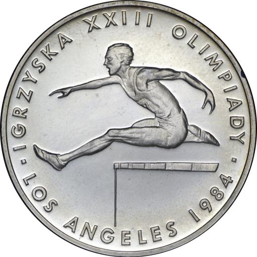 Rewers monety - 200 złotych 1984 MW "XXIII Letnie Igrzyska Olimpijskie - Los Angeles 1984" Srebro - cena srebrnej monety - Polska, PRL