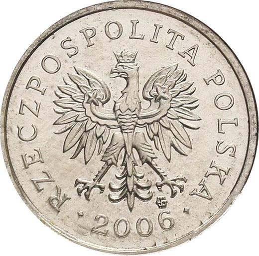 Anverso Pruebas 10 groszy 2006 Aluminio - valor de la moneda  - Polonia, República moderna