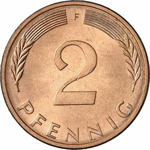 Anverso 2 Pfennige 1976 F - valor de la moneda  - Alemania, RFA