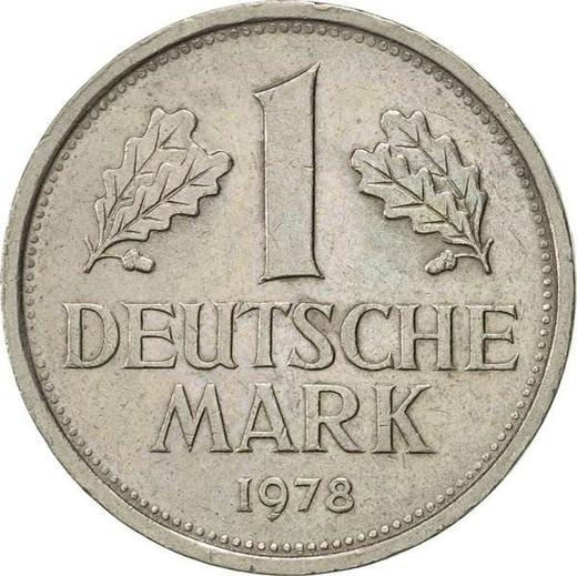 Obverse 1 Mark 1978 F -  Coin Value - Germany, FRG