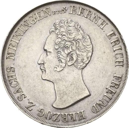 Anverso 1 florín 1835 K - valor de la moneda de plata - Sajonia-Meiningen, Bernardo II