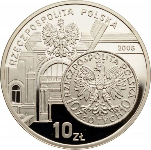 Anverso 10 eslotis 2006 MW AN "Historia del esloti - Polonia" - valor de la moneda de plata - Polonia, República moderna