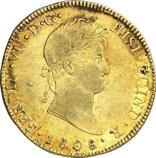Anverso 8 escudos 1808 NG M - valor de la moneda de oro - Guatemala, Fernando VII
