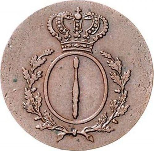 Аверс монеты - 2 пфеннига 1814 года A - цена  монеты - Пруссия, Фридрих Вильгельм III
