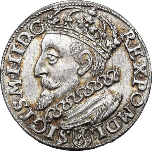 Anverso Trojak (3 groszy) 1600 K "Casa de moneda de Cracovia" - valor de la moneda de plata - Polonia, Segismundo III
