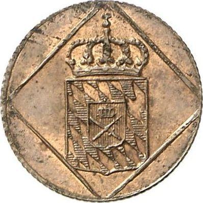 Anverso Heller 1830 - valor de la moneda  - Baviera, Luis I