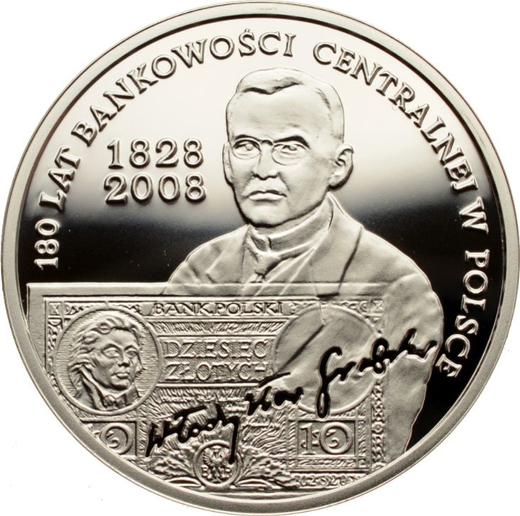 Reverso 10 eslotis 2009 MW "180 aniversario del Banco Central de Polonia" - valor de la moneda de plata - Polonia, República moderna