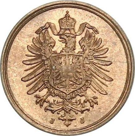 Reverso 1 Pfennig 1888 J "Tipo 1873-1889" - valor de la moneda  - Alemania, Imperio alemán