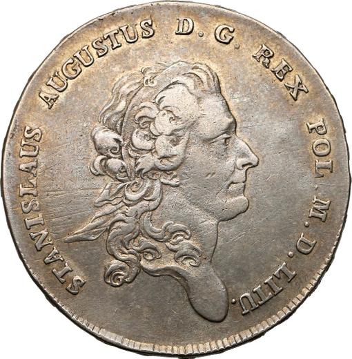 Аверс монеты - Талер 1772 года IS - цена серебряной монеты - Польша, Станислав II Август