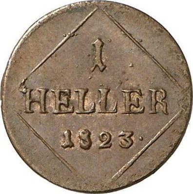 Rewers monety - 1 halerz 1823 - cena  monety - Bawaria, Maksymilian I