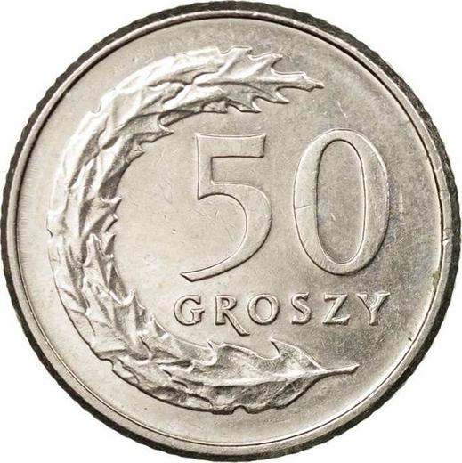 Rewers monety - 50 groszy 2009 MW - cena  monety - Polska, III RP po denominacji