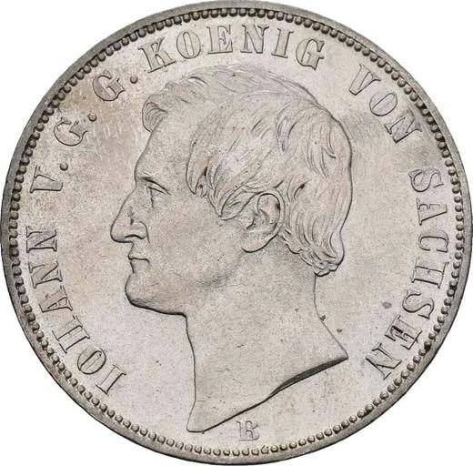 Obverse Thaler 1865 B - Silver Coin Value - Saxony-Albertine, John