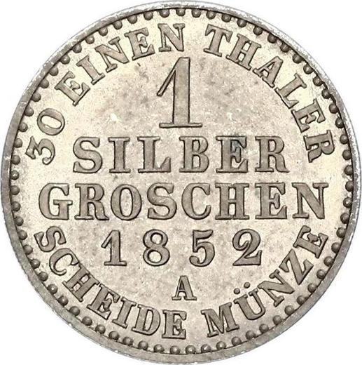 Rewers monety - 1 silbergroschen 1852 A - cena srebrnej monety - Anhalt-Dessau, Leopold Friedrich