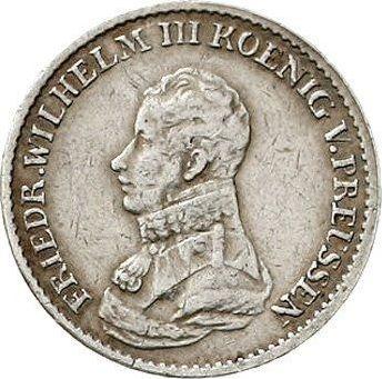 Аверс монеты - 1/6 талера 1819 года "Визит короля на монетный двор" - цена серебряной монеты - Пруссия, Фридрих Вильгельм III