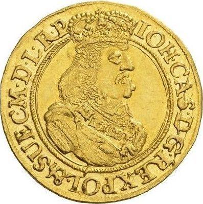 Anverso Ducado 1662 DL "Gdańsk" - valor de la moneda de oro - Polonia, Juan II Casimiro