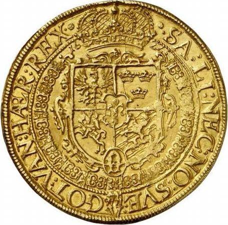 Реверс монеты - 5 дукатов 1622 года "Литва" - цена золотой монеты - Польша, Сигизмунд III Ваза