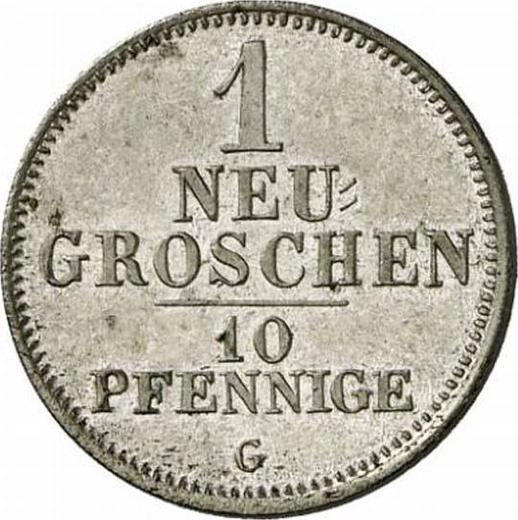 Reverso 1 nuevo grosz 1841 G - valor de la moneda de plata - Sajonia, Federico Augusto II