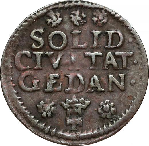 Reverso Szeląg 1754 "de Gdansk" - valor de la moneda  - Polonia, Augusto III