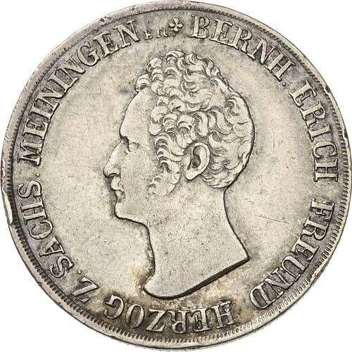 Anverso 1 florín 1837 K - valor de la moneda de plata - Sajonia-Meiningen, Bernardo II