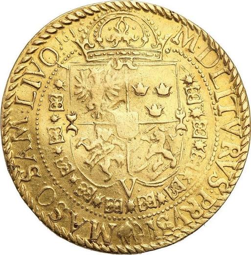 Reverso 5 ducados 1612 - valor de la moneda de oro - Polonia, Segismundo III
