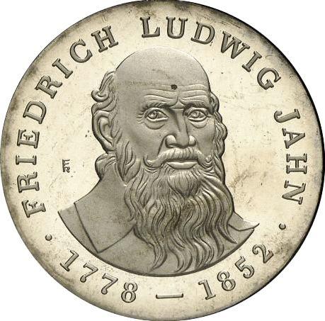 Obverse 5 Mark 1977 "Friedrich Jahn" -  Coin Value - Germany, GDR