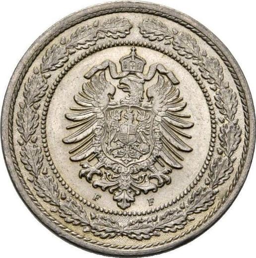 Rewers monety - 20 fenigów 1888 F "Typ 1887-1888" - cena  monety - Niemcy, Cesarstwo Niemieckie